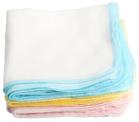 15 st Baby tvättlappar, muslin näsduk, baby salivservetter, mångsidig baby tvättduk 26 x 26 cm, 3 färger, nyfödda handtvättdukar baby ansiktstrasa