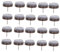 Angoily 50 Almohadillas de Fieltro para Patas de Silla de Muebles No Insonorizados para Mesas Sillas Almohadillas Protectoras para Pisos de Madera Dura Diseño Atornillado