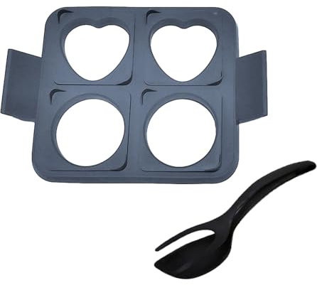 Anillos de silicona para cocinar huevos fritos, resistentes al calor, moldes desmontables para cocinar sándwiches de desayuno