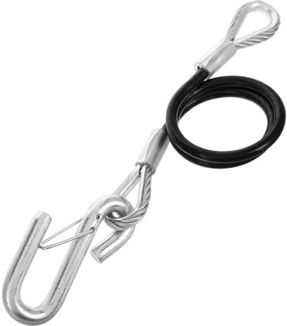 TOPBATHY Cuerda de Seguridad del Remolque Cuerda de Remolque de Servicio Pesado Tirantes Cortos Correas de Amarre para Remolque de automóvil Gancho de Remolque para Remolque Acero