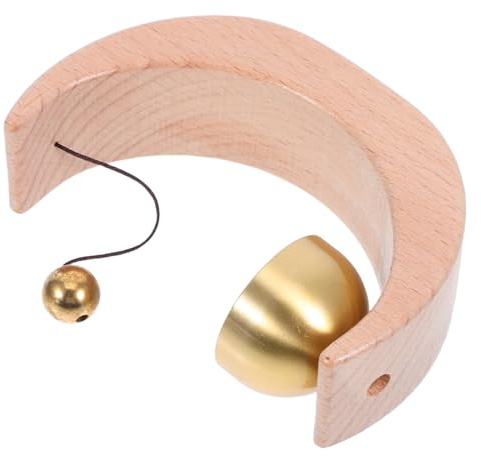 Operitacx Magnetische Holz Türklingel Mit Retro Windspiel Selbstklebend Für Tür Kühlschrank Garten Dekorative Zutrittsbenachrichtigung Einfache Montage Einzugsgeschenk