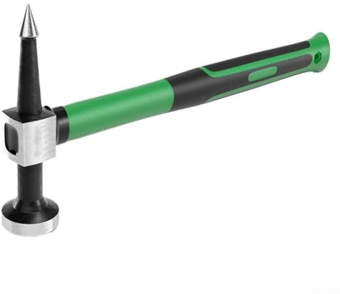Marteau à tôle 315 mm pour réparation de carrosserie en acier à haute teneur en carbone à tête plate carrée pointue Outil de travail des métaux (tête pointue)