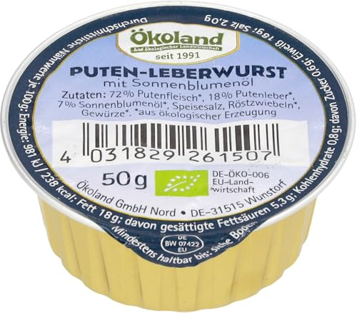 Puten-Leberwurst mit Sonnenblumenöl 6 x 50 g