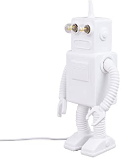 Seletti Robot Lamp Lampada da Tavolo Bianco