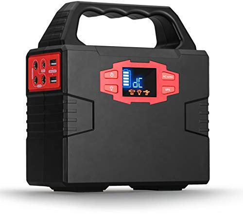 SSCYHT Mobiler Energiespeicher 40800mAh Camping Lithium Akku mit 2 Wechselstromsteckdosen / 3 DC Anschlüssen / 2 USB/Taschenlampe Notbatteriesatzversorgung für Outdoor Camping Familie