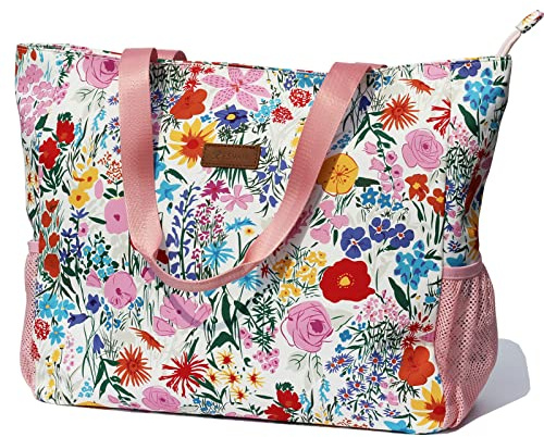 ESVAN - Grande borsa da spiaggia resistente all'acqua, leggera, 50,8 cm, da donna, oversize, borsa tote per palestra, spiaggia, viaggi, piscina, yoga, da infermiera, A6., X-Large, Moda