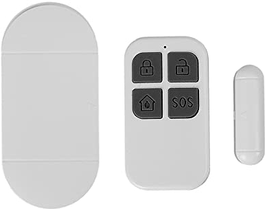 Lancoon 1 Paquete de Sensor de Alarma de Puerta inalámbrico con Control Remoto Sirena magnética antirrobo de 130 dB Advertencia de Baja Potencia en Espera Prolongada para Seguridad en el hogar