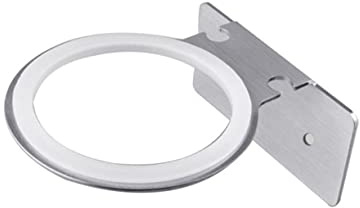 Wandmontierter Haartrocknerhalter aus 304 Edelstahl für Föhn | Haartrocknerablage für Schminkraum und Schlafzimmer, Silberne Wandhalterung, Platzsparend, Rostfrei