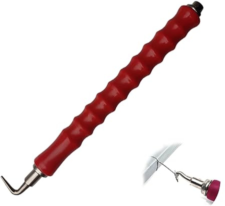 Vastsea Gancho Semiautomático, Tornado Alambre Refuerzo, Twister Alambre Refuerzo, para Unir Barras de Acero en Sitio de Construcción. (Rojo)