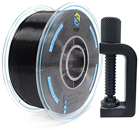 YOUSU Polypropylene PP Filament 1.75mm (± 0.03) for 3D Printer Included Build Sheet, Semi-Flexible Ultra Tough Filament, Black 1kg (2.2lbs)