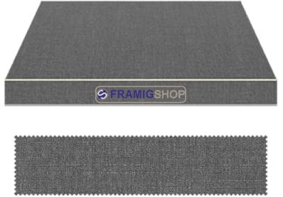 FRAMIG Telo di Ricambio per Tende da Sole Tempotest Parà Seta CRUDA, su Misura Cucito o saldato, con Pieghe Laterali, tondino Inferiore e Superiore da Ø7mm. con o Senza mantovana. (107/515)