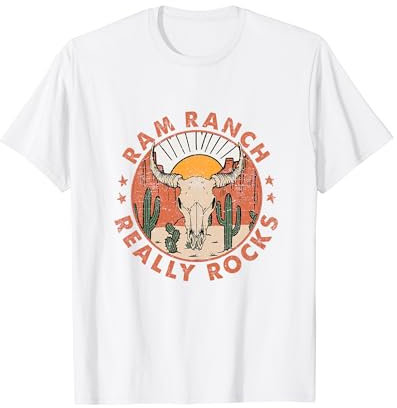 Western Life Rodeo Country Bull Skull Ram Ranch rockt wirklich T-Shirt