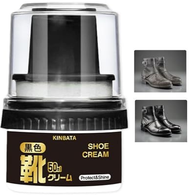 Generico Lucido Da Scarpe Nero - Lucidascarpe A Lunga Durata 50 Ml Con Applicatore | Kit Per La Cura Delle Scarpe In Pelle, Stivali, Abbigliamento, Divani, Cinture, Sedili, Borse