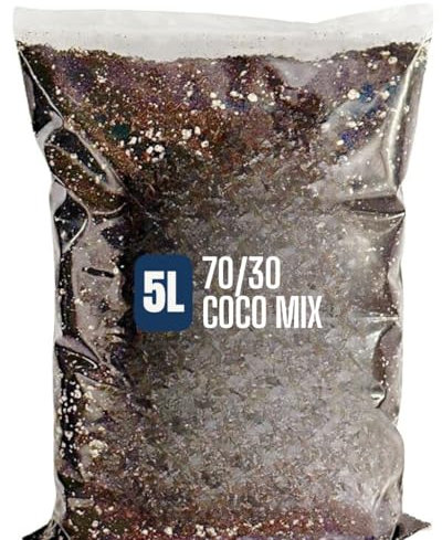 Coco Perlite Mix 70/30 Enhanced Potting Soil Mix for Optimal Plant Growth and Health (5l)