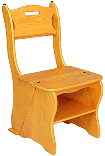 Creative Multi Function 4 Layer Foldable Ladder Chair & Step Stool with Storage Shelf for Home Library and Staircase Use Versatile Space Saving Solution