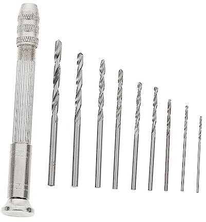 NUOBESTY Brocas Helicoidales Manuales Para Taladro De Joyería Con Brocas De Herramientas De Precisión Para Trabajos Manuales De