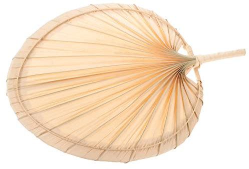 FONDOTIN Ventilador De Mosquitos Abanico De Verano Práctico Mano Hecho Mano De Palma Para Uso Interiores o Exteriores
