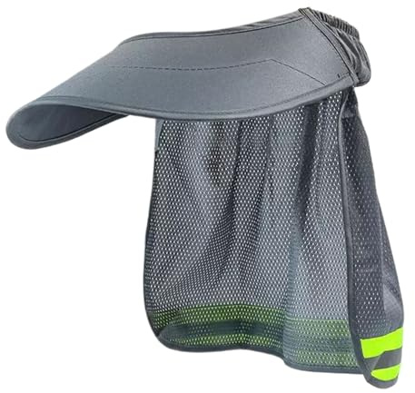 kinrguiyuez Parasol para Casco Duro, Visera de Sol para Cuello | Accesorio Reflectante con Tira Protectora para Casco para Sitios de Construcción, Jardinería, Almacén, Actividades al Aire Libre