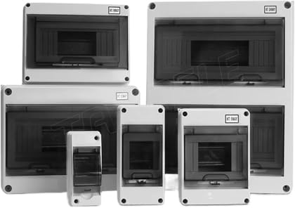 Coffret de distribution électrique extérieur étanche IP65 HT 2, 3, 5, 8, 12, 15, 18, 24 voies, interrupteur, compteur, boîte de jonction en plastique PC(18 ways)