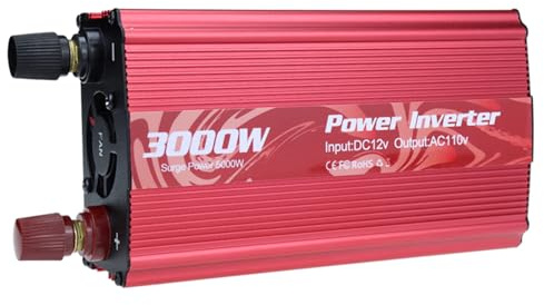 cpus Power Inverter – Convertitore CA DC Per Casa Auto, Adattatore Di Tensione Sinusoidale Modificata Da 110 V A 220 V, Scambiatore Di Potenza Ad Alta Capacità Con Porte Di Ricarica USB | Pe