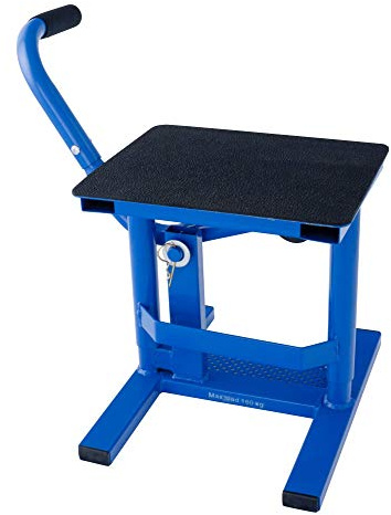 BikeTek MX Lift Stand Pop Up Motocross Paddock Stand - Blue