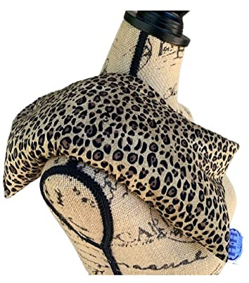Hot Cold Pack, Herbal Pack, Heat Wrap, Organic, Flax Seed, Microwave Therapy, Heating Pad, Warming Pillow, Herbal, Ice Pack, Cheetah