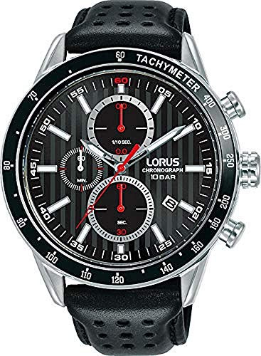 Lorus Men Analog Quartz Watch with Leather Strap RM335GX9
