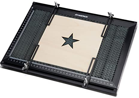 Atomstack F1 Table de travail en nid d'abeille découpée au laser avec accessoires Compatible avec diverses machines de gravure matures Plate-forme de panneau de travail laser 380 x 284 cm