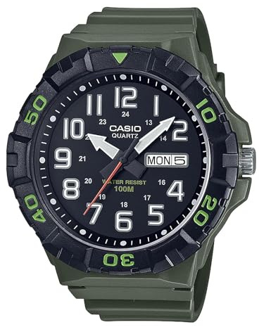 Casio Analog A2040, grün, Gurt