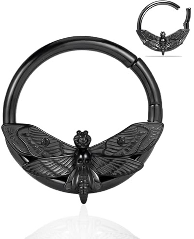 Vankula Ohr Gewichte Flesh Ear Tunnel Weights Hangers Schlange Biene Motte Fledermaus Edelstahl für männer damen Ohrpiercing Gestreckte Schmuck 4mm 5mm 6mm