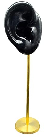 Harilla Présentoir de Boucle d'oreille, Support de Goujon de modèle d'oreille Humaine Support de Mannequin en Silicone Organisateur de Bijoux pour la