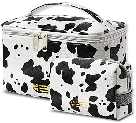 QZDAFFIC Kosmetiktasche Satz Schminktasche Damen Kosmetiktasche Klein Tragbare, Wasserdichtem Kulturtasche Groß Makeup Bag für Reisen Camping