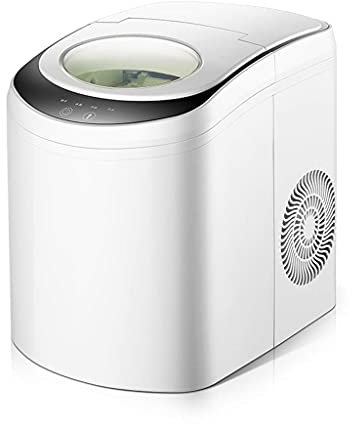 Ice Cube Maker Desktop Ice Maker, Serbatoio dell'Acqua Grande da 2,2 Litri, Ghiaccio rapido, Piccola Macchina per Il Ghiaccio a Pulizia Automatica
