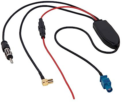 Divisor de antena AM/FM DAB+ – Fakra (macho) sobre DIN (macho) / SMB (hembra)