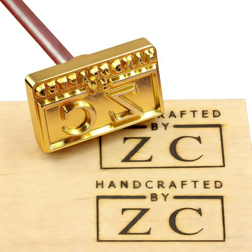 Benutzerdefinierte Holz Branding Eisen, Personalisierte Brennen Stempel Logo Design für Branding Eisen Handcrafted Design (5,1 x 5,1 cm)