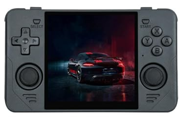 AIUOUS RGB30 - Console di gioco portatile, stile retrò, con 20.000 giochi, schermo LCD HD da 4, colore: nero