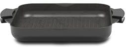 Tognana Avantspace, grill quadra 2 manici 28 x 28 cm, allumnio, nero