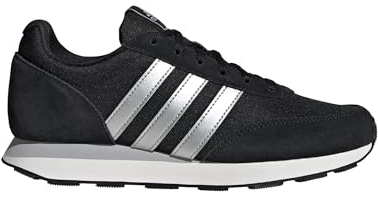 adidas Damen Run 60s 3.0 Shoes, Core Black/Silver/Core White, 39 1/3 EU