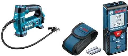 Makita DMP181Z Akku-Kompressor 11 & Bosch Professional Laser Entfernungsmesser GLM 40 (Flächen-/Volumenberechnung, max. Messbereich: 40 m, 2x 1,5-V Batterien, Schutztasche)