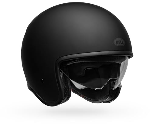 Bell TX-501 Solid ECE Jethelm – Tradition & Innovation, Moderne Features, Schutz & Komfort, Gute Belüftung, verstellbare Passform, für MX & Offroad, Farbe: Matte Black, Größe: S | Getönt