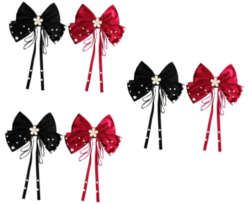 Abaodam 6stücke Großes Schleifen-haarspangen Frauen Mit Perlenverzierung Für Hochzeiten Partys Und Besondere Anlässe Rutschfeste Haaraccessoires Für Eleganten Look