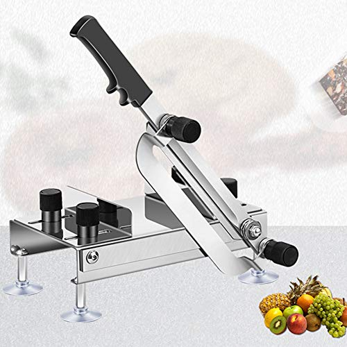 para uso doméstico o comercial, congelado manual, cortador de carne de acero inoxidable de 0,1-8 mm, rollo de cordero de res, cortadora de verduras duras, máquina cortadora para máquina cortada en cu