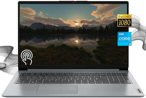 Lenovo Ordenador portátil, 39.6 cm FHD pantalla táctil Ideapad, Intel Core i3-1215U, 16GB RAM, 1TB SSD, cámara web, Bluetooth, Wi-Fi, Windows 11 Pro, cable RK, carga rápida, para la universidad y la