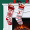 FUKPO Calcetines Navidad Chimenea, Calcetines Navideños para Colgar Personalizados Botas de Navidad Decoracion Hogar, Christmas Stockings Calcetin Navidad Personalizado Calcetín Papa Noel Adornos