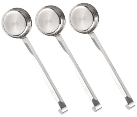 AUTSUPPL 3pcs Sauce Spoon Stainless Steel Ladles for Pizza Sauce Soup Ketchup Easy to Use for Kitchen Home and Restaurant