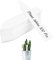 TEICHI Plant Labels for Outdoor Plants, 100pcs Plastic Plant Markers & Labels, Waterproof Garden Plant Tags for Seed Herb Seedling Vegetable Flower Potted Plants (White)