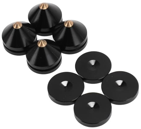 Aluminum Alloy Speaker Isolation Feet – 4 Set Vibration Absorber Spikes for Amplifiers and CD/DVD Players – Shockproof Sound Enhancer