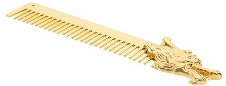 VALICLUD Metalltaschenkamm Für Männer Kleiner Kamm Mit Wikinger-drachenmuster Bartkamm Und Haarkamm Für Öl Stylingkamm Aus Zinklegierung Tragbar Für Reise Und Everyday Use