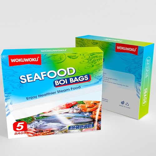 Seafood Boil Bags Large Size Boil Bag for Fish, Crab, Shrimp, and Veggies - Cooking and Storage bag (Large)