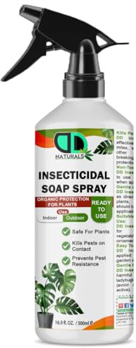 DD Teck 100% Natural Insecticidal Soap Spray – Insecticidal Soap for Plants, Organic & Biodegradable Formula, Kills Aphids, Mites & Thrips, Eco-Friendly & Non-Toxic (500ml Spray)